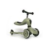 Olijfgroene step/loopfiets - Highwaykick 1 - Olive